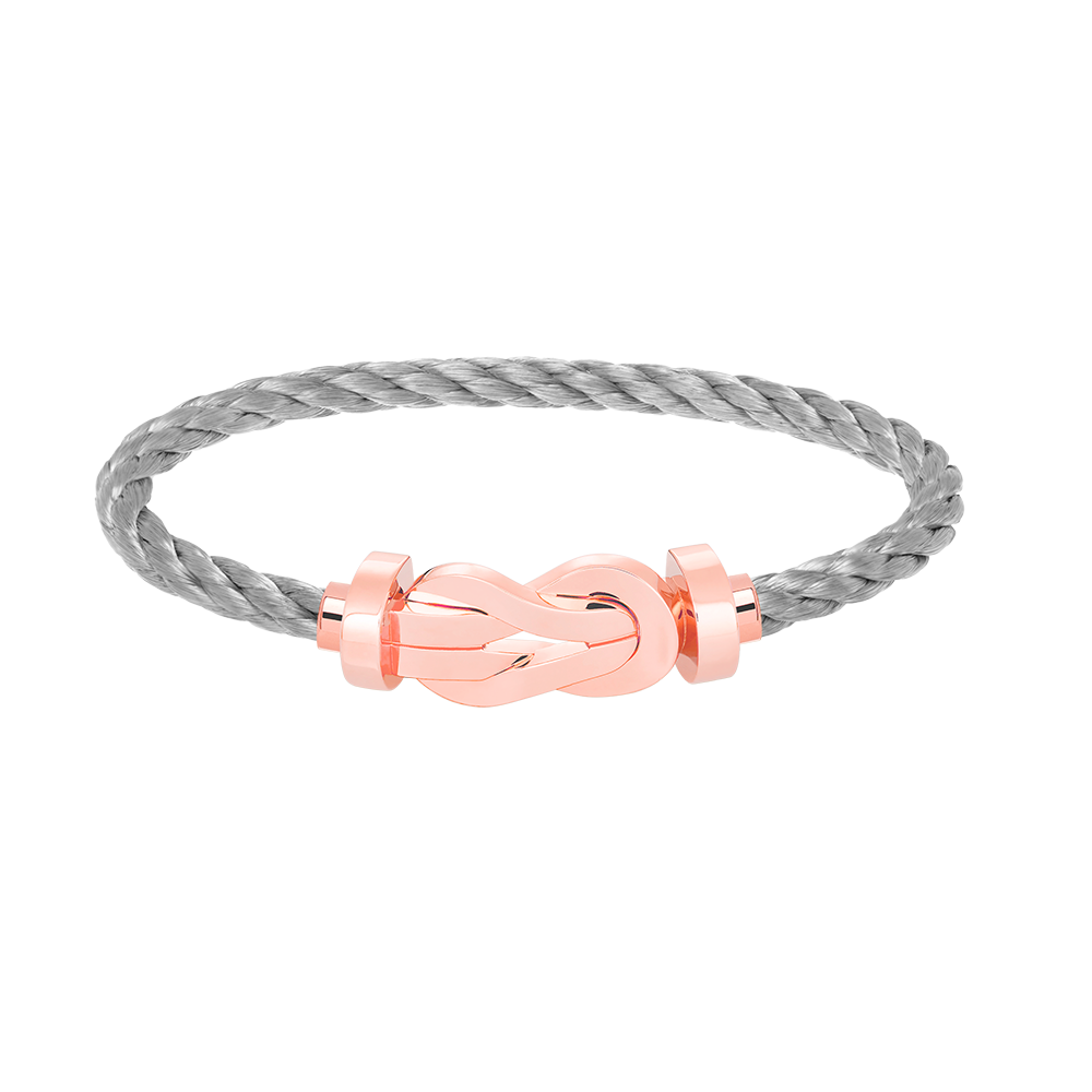 [LORA]CHANCE LARGE 8 FIGURE BUCKLE NO DIAMOND BRACELET ROSE GOLD