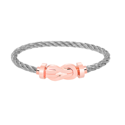 [LORA]CHANCE LARGE 8 FIGURE BUCKLE NO DIAMOND BRACELET ROSE GOLD