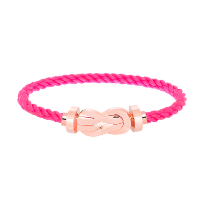 [LORA]CHANCE LARGE 8 FIGURE BUCKLE NO DIAMOND BRACELET ROSE GOLD