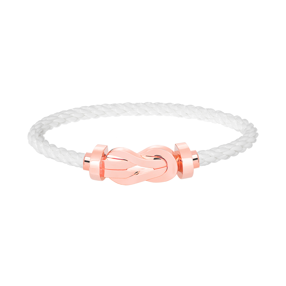 [LORA]CHANCE LARGE 8 FIGURE BUCKLE NO DIAMOND BRACELET ROSE GOLD
