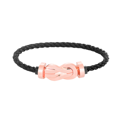 [LORA]CHANCE LARGE 8 FIGURE BUCKLE NO DIAMOND BRACELET ROSE GOLD