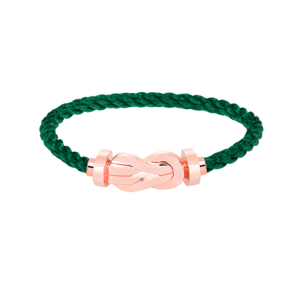 [LORA]CHANCE LARGE 8 FIGURE BUCKLE NO DIAMOND BRACELET ROSE GOLD