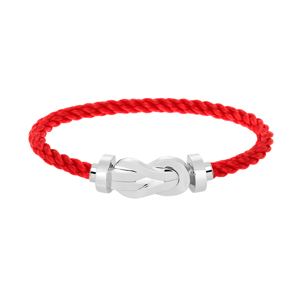 [LORA]CHANCE LARGE 8 FIGURE BUCKLE NO DIAMOND BRACELET SILVER