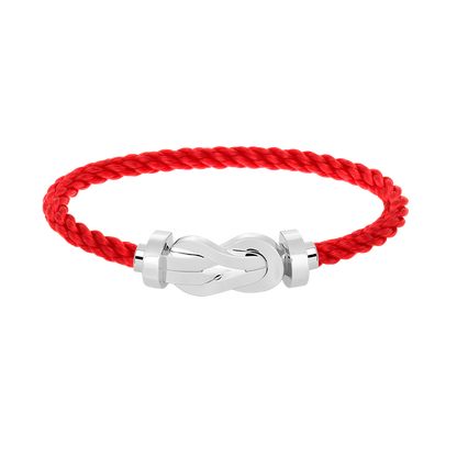 [LORA]CHANCE LARGE 8 FIGURE BUCKLE NO DIAMOND BRACELET SILVER