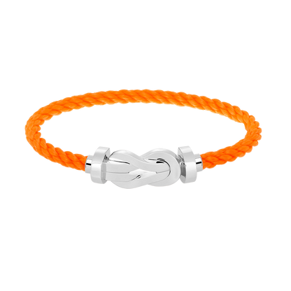 [LORA]CHANCE LARGE 8 FIGURE BUCKLE NO DIAMOND BRACELET SILVER