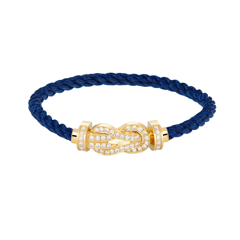 [LORA]CHANCE LARGE 8 FIGURE BUCKLE FULLDIAMOND BRACELET GOLD