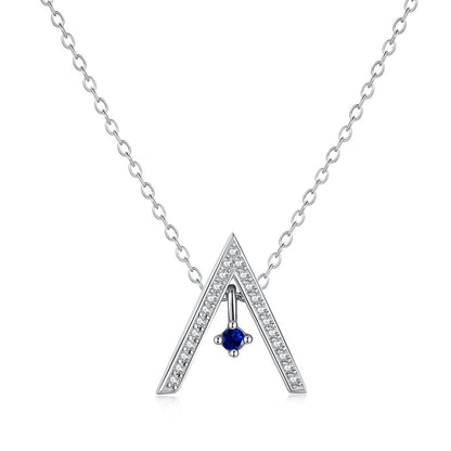 [LORA]Sparkling "A" Shape Necklace