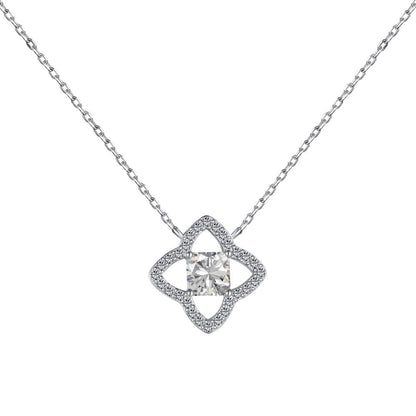 [LORA]Exquisite Flower Shape Princess Cut Necklace