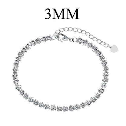 [LORA]Ornate  Sparkling Round Cut Daily Bracelet