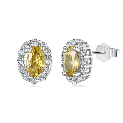 [LORA]Delicate Unique Oval Cut Daily Earrings