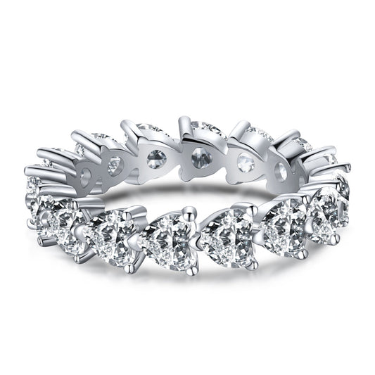 [LORA]0.25 Carat Radiant Romance Heart Cut Lover Ring