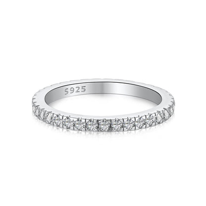 [LORA]Delicate Sparkling Round Cut Daily Ring
