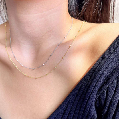 [LORA]Small Bead Clavicle Chain Simple Necklace