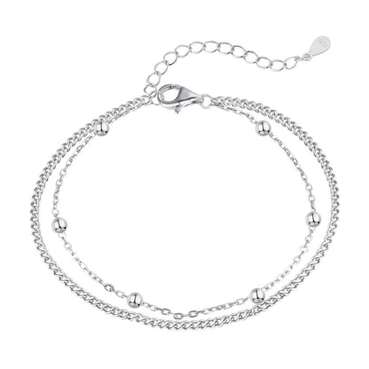 [LORA]Delicate Bead Double Layer Bracelet