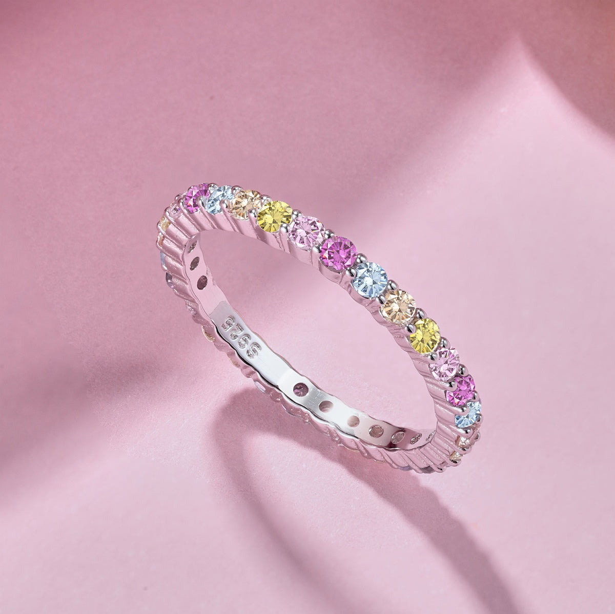 [LORA]Elegant Vivid Round Cut Daily Ring