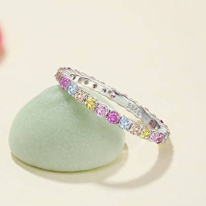 [LORA]Elegant Vivid Round Cut Daily Ring