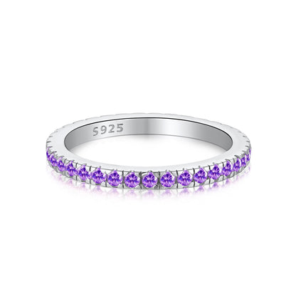 [LORA]Delicate Sparkling Round Cut Daily Ring