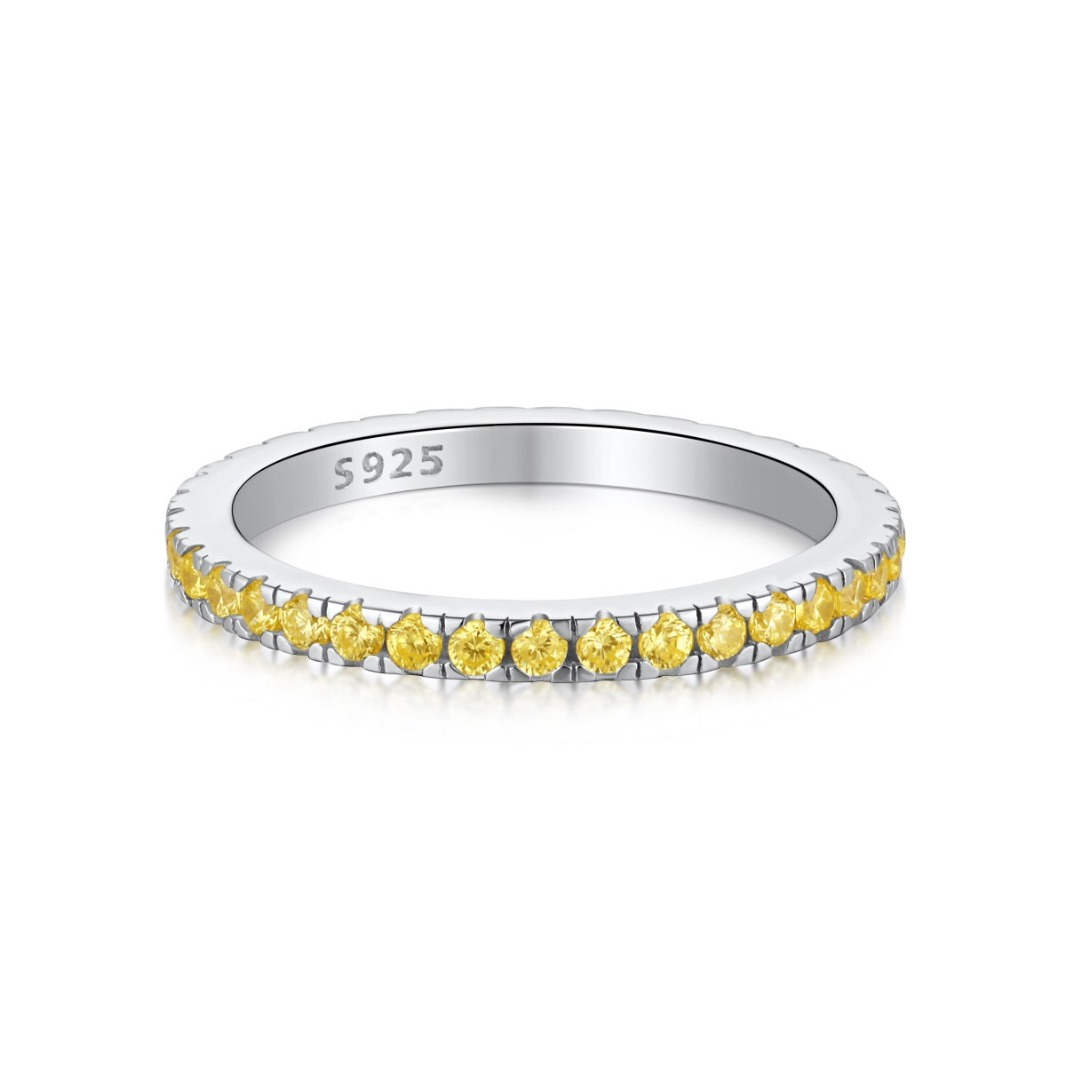 [LORA]Delicate Sparkling Round Cut Daily Ring