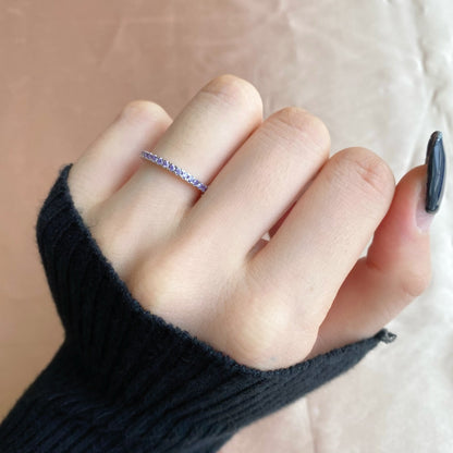 [LORA]Delicate Sparkling Round Cut Daily Ring