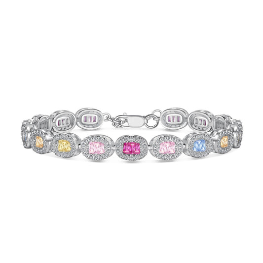 [LORA]Exquisite Ornate Emerald Cut Daily Bracelet