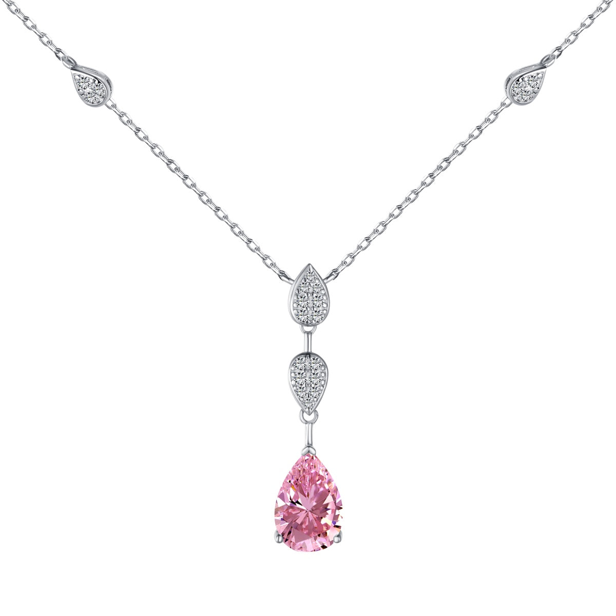 [LORA]Dazzling Pear Cut Necklace