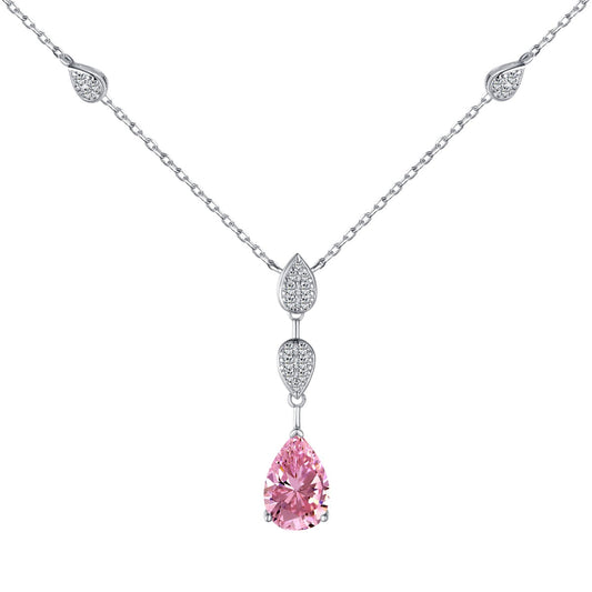 [LORA]Dazzling Pear Cut Necklace