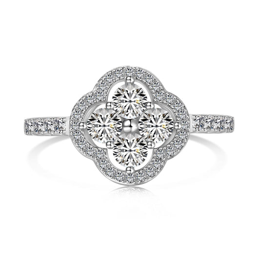 [LORA]Four Leaf Clover Flower Design Ring