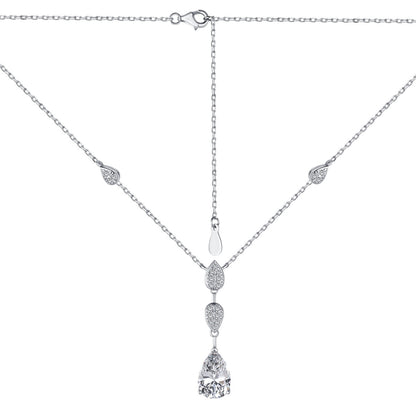 [LORA]Dazzling Pear Cut Necklace