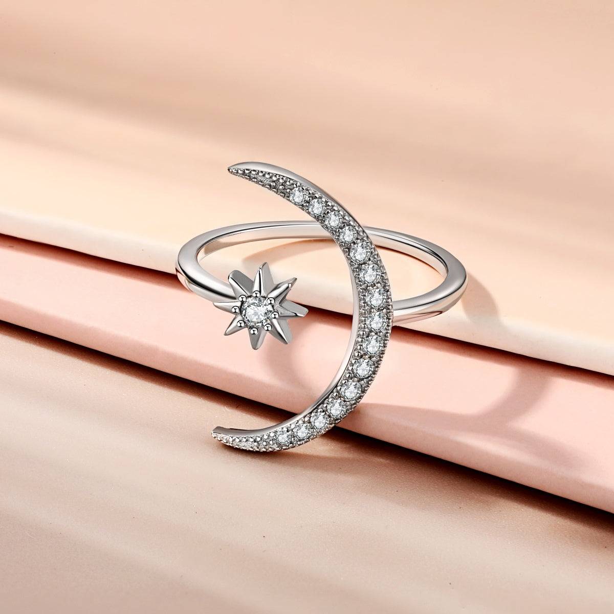 [LORA]Eternity Moon & Star Ring