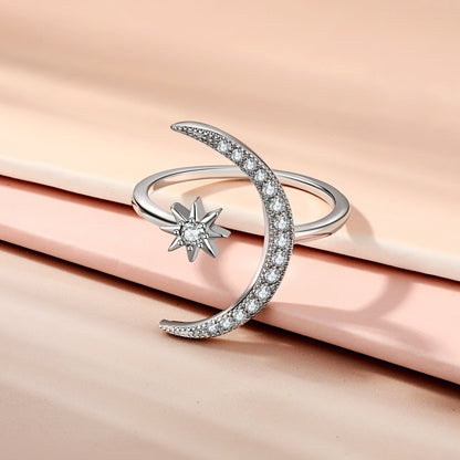 [LORA]Eternity Moon & Star Ring