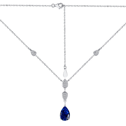 [LORA]Dazzling Pear Cut Necklace