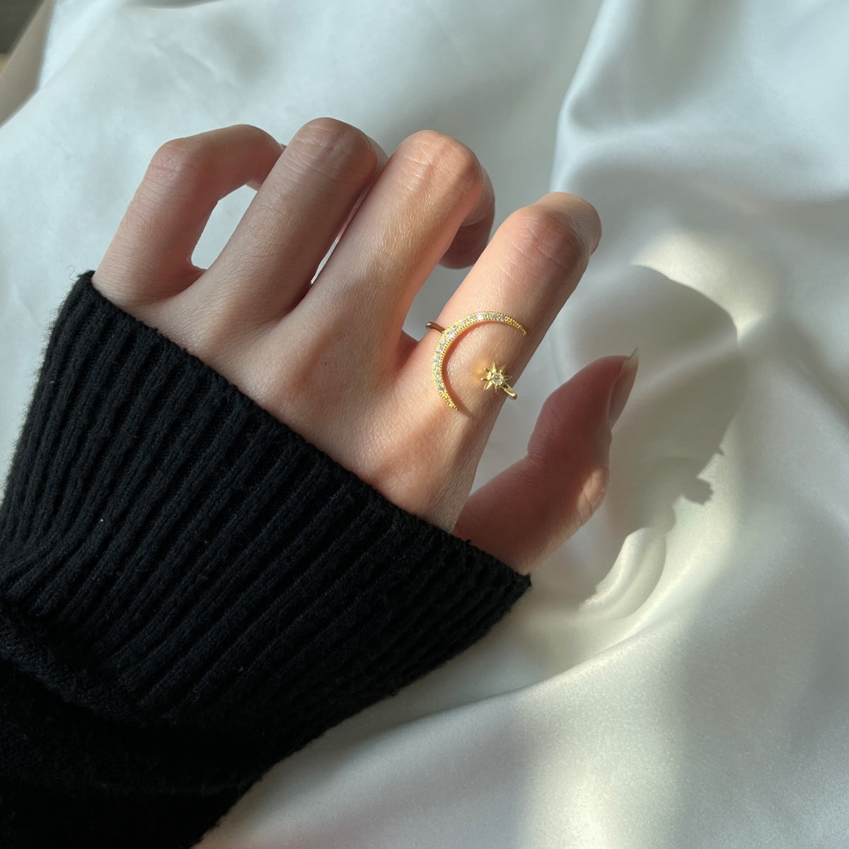 [LORA]Eternity Moon & Star Ring