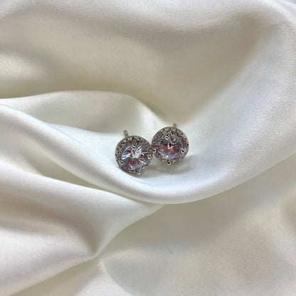 [LORA]Classic Princess Round Shape Earrings