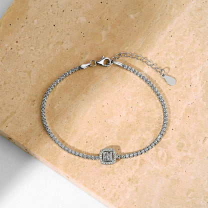 [LORA]Luxurious Dazzling Square Shape Banquet Bracelet