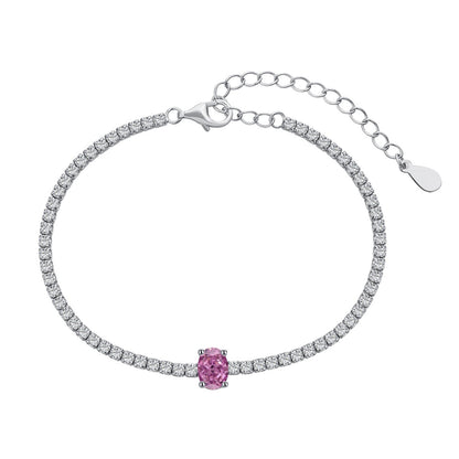 [LORA]0.75 Carat Exquisite Oval Cut Daily Bracelet