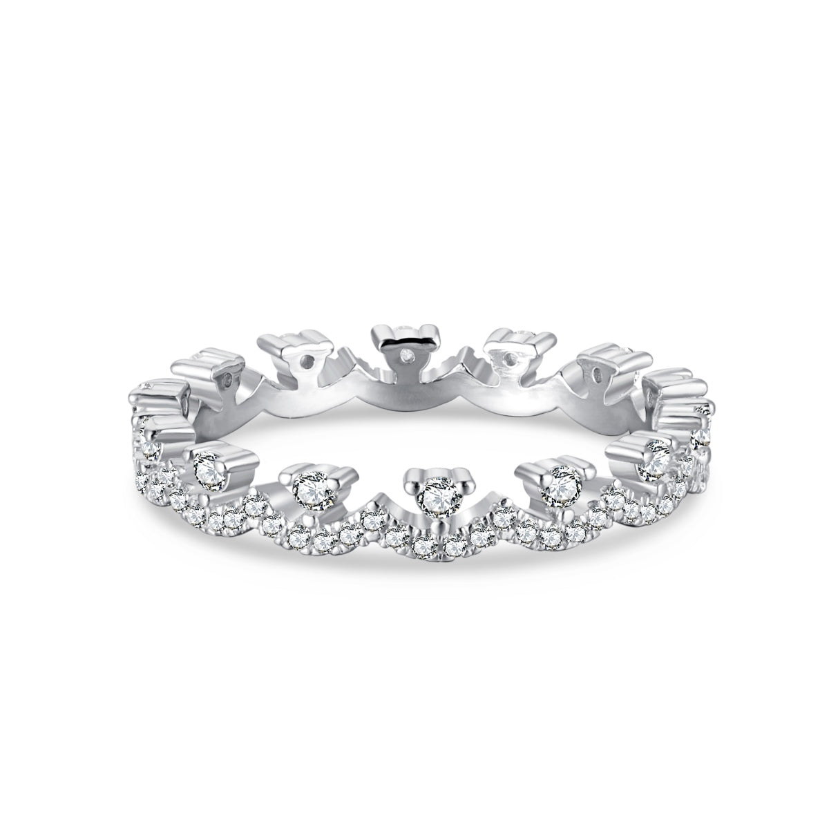 [LORA]Elegant Resplendent Round Shape Party Ring
