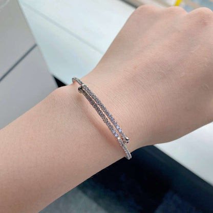 [LORA]Row of Diamonds Round Fashion Bracelet