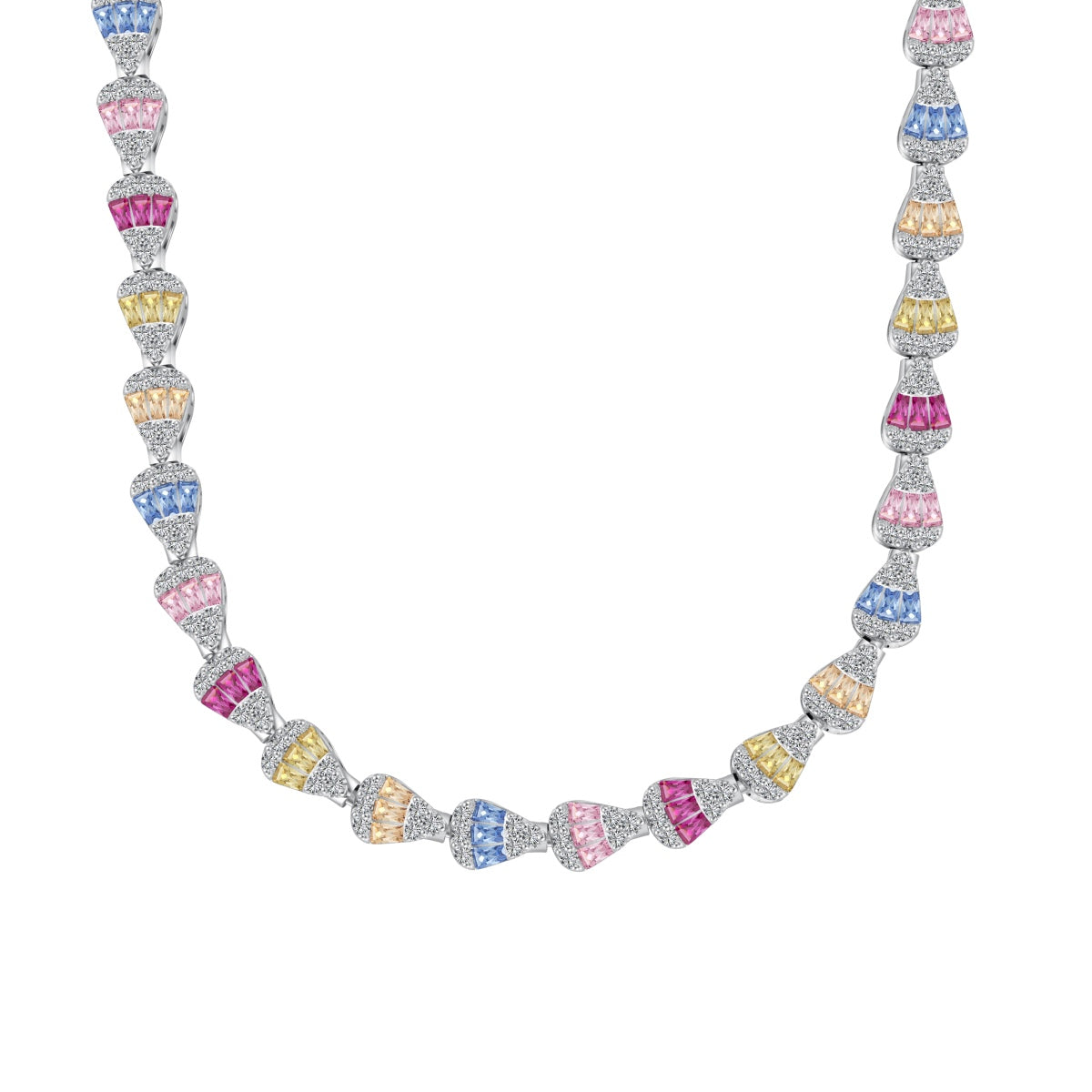 [LORA]Radiant Colorful Rainbow Necklace
