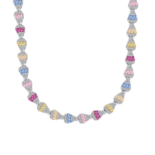[LORA]Radiant Colorful Rainbow Necklace