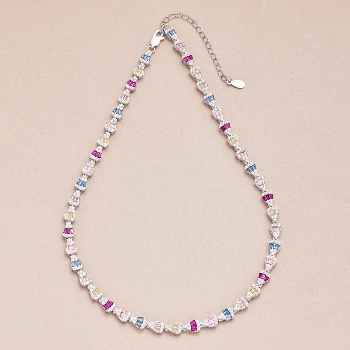 [LORA]Radiant Colorful Rainbow Necklace