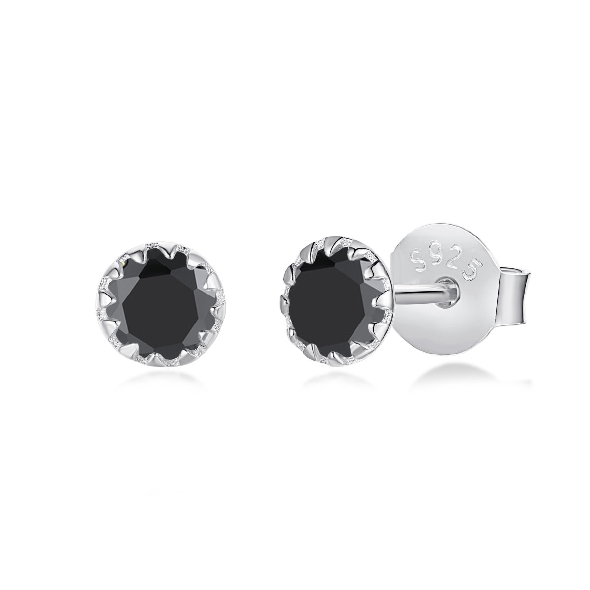[LORA]Sparkling Colorful Round Shape Earrings
