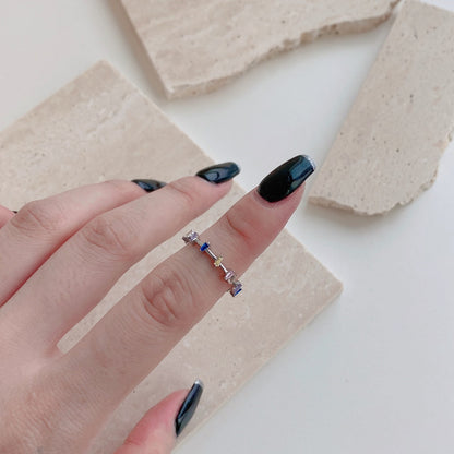 [LORA]Unique Trapezoid Cut Daily Ring
