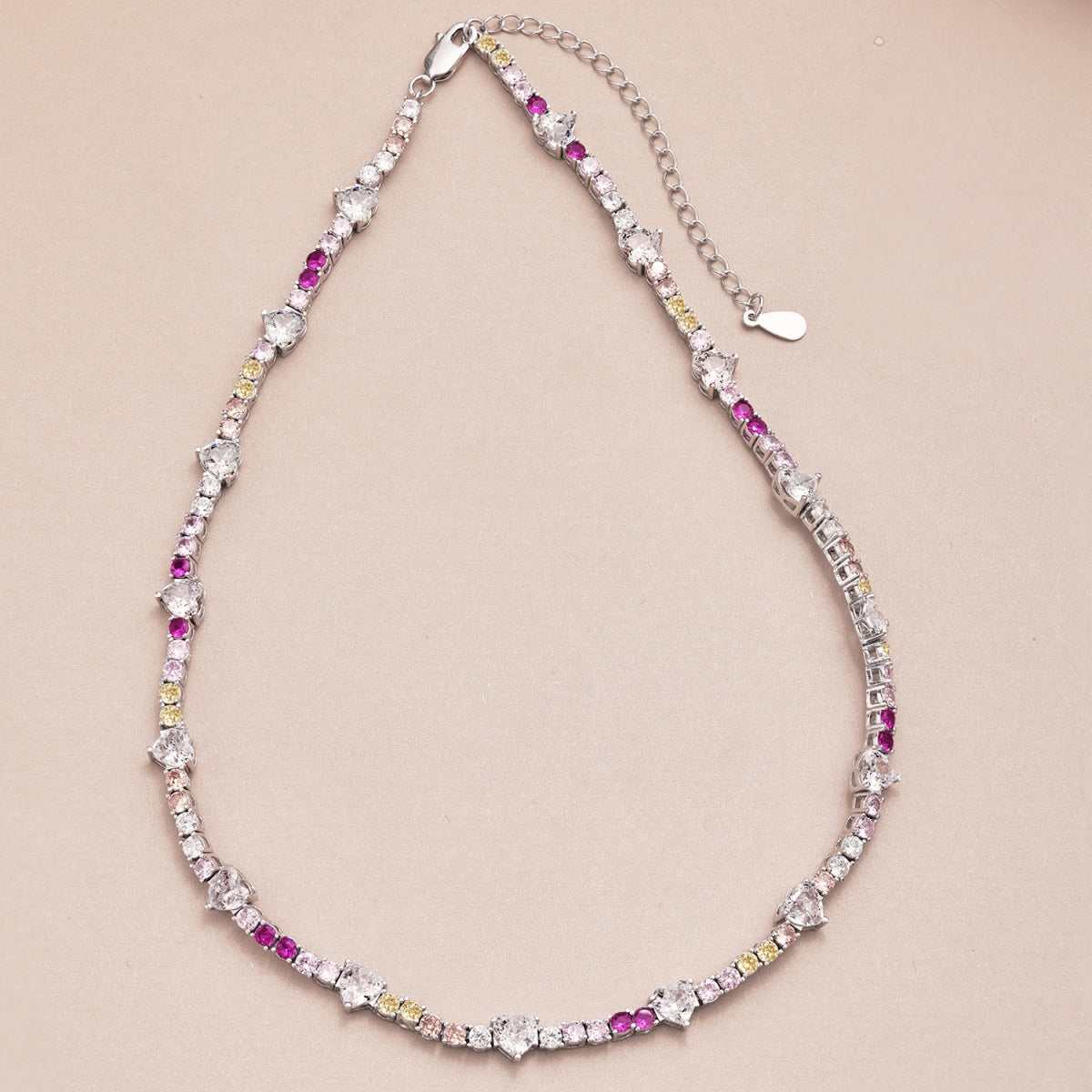 [LORA]Delicate Colorful Rainbow Tennis Chain