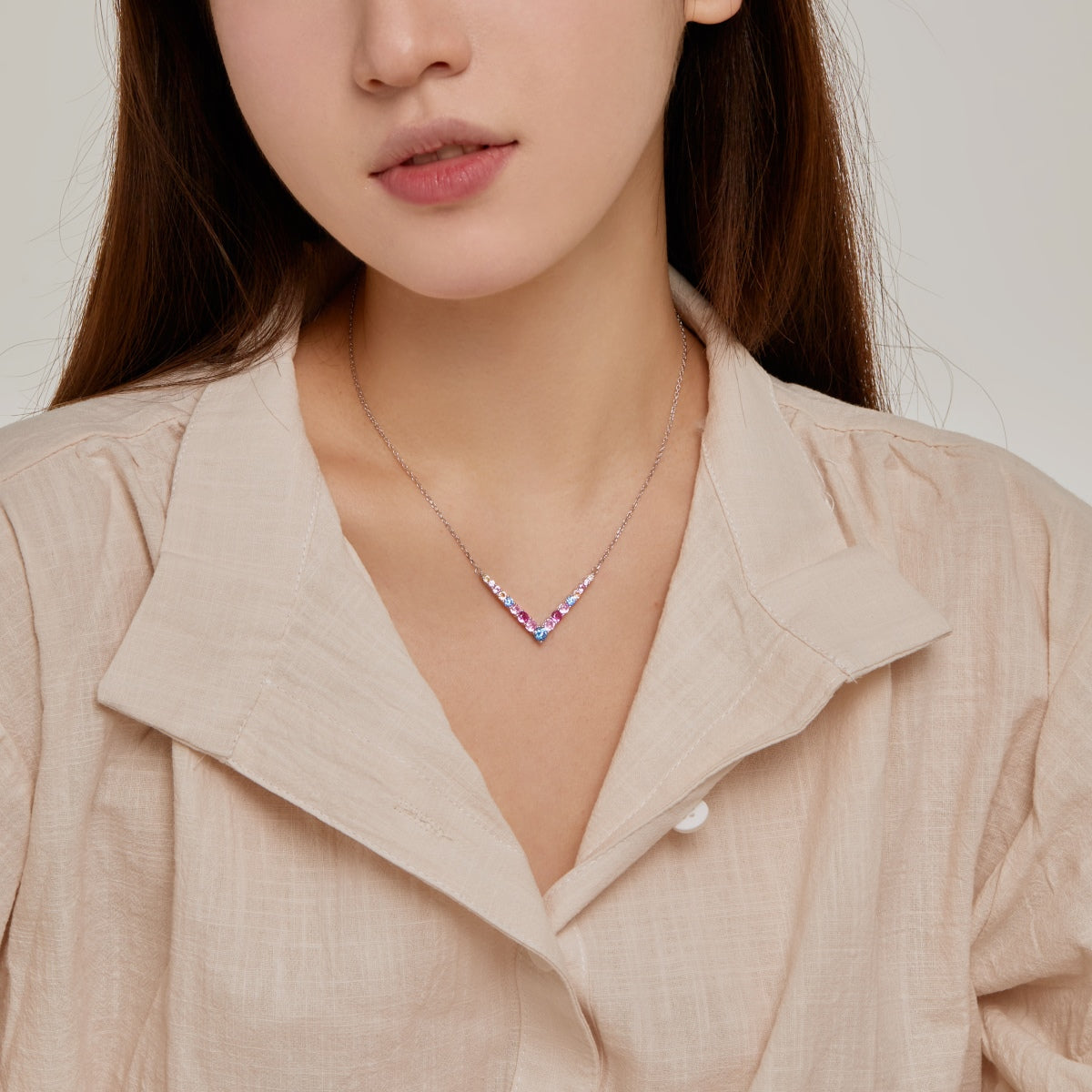 [LORA]Ornate Round Cut Necklace
