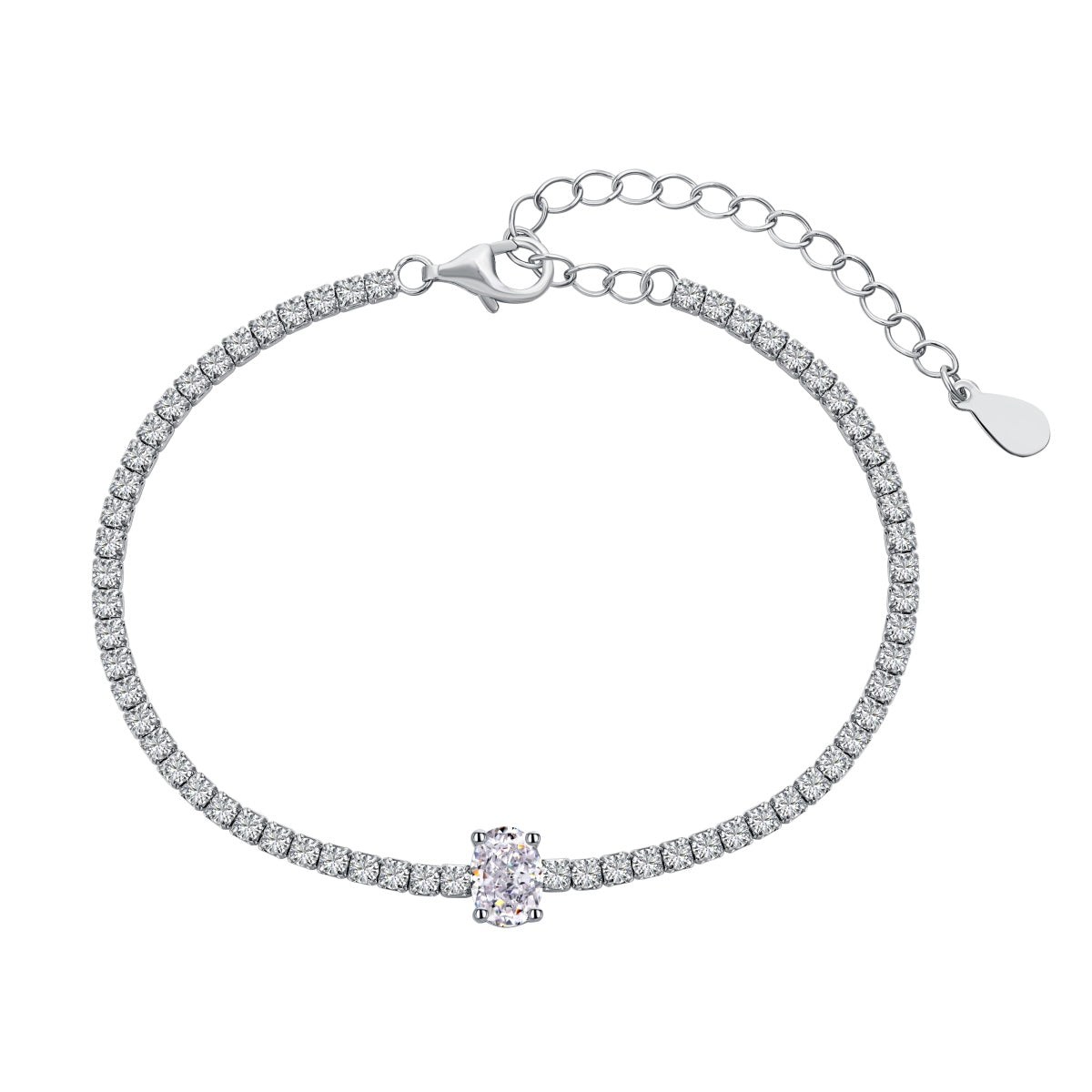 [LORA]0.75 Carat Exquisite Oval Cut Daily Bracelet