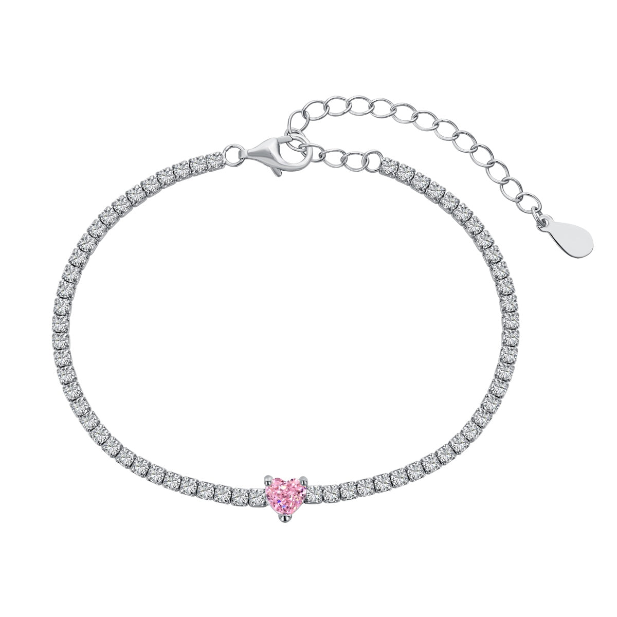 [LORA]0.5 Carat Elegant Romantic Heart Shape Lover Bracelet
