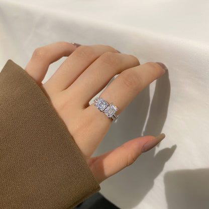 [LORA]2.0 Carat Scintillating Ornate Radiant Cut Party Ring