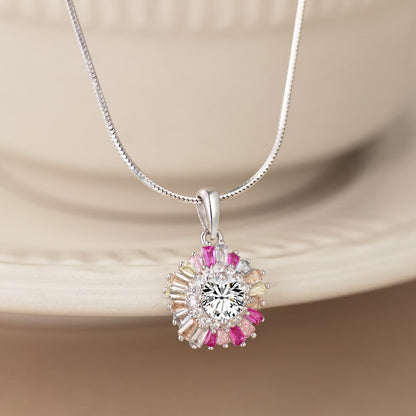 [LORA]Charming Flower Colorful Necklace