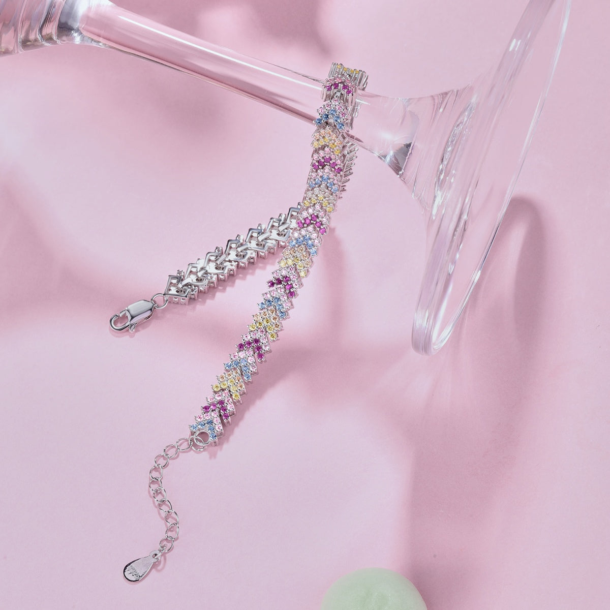 [LORA]Ornate Sparkling Round Cut Party Bracelet