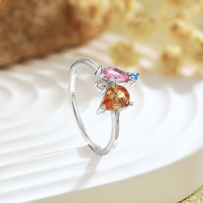 [LORA]Radiant Colorful Multi Cut Daily Ring